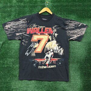 Morgan Wallen Racing I'm the Problem Country T-Shirt Size Large